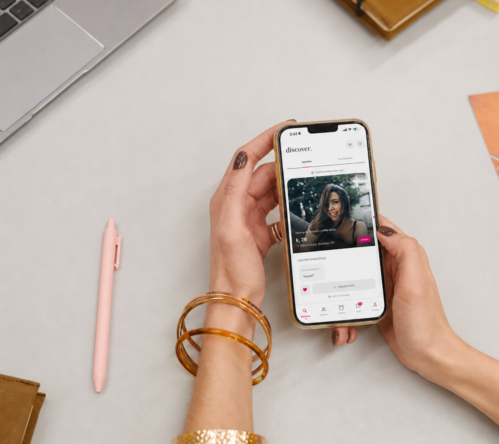 Dear Bestie. A friendship app for women.